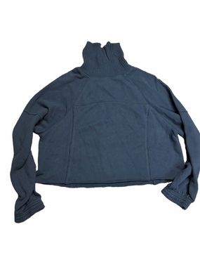 aerie Black Ribbed Turtleneck Sweatshirt NWT